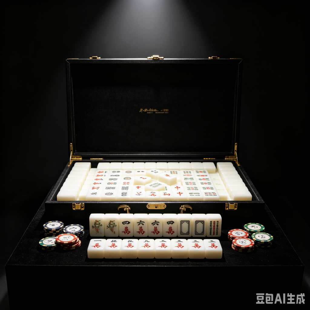 stylish text mahjong set